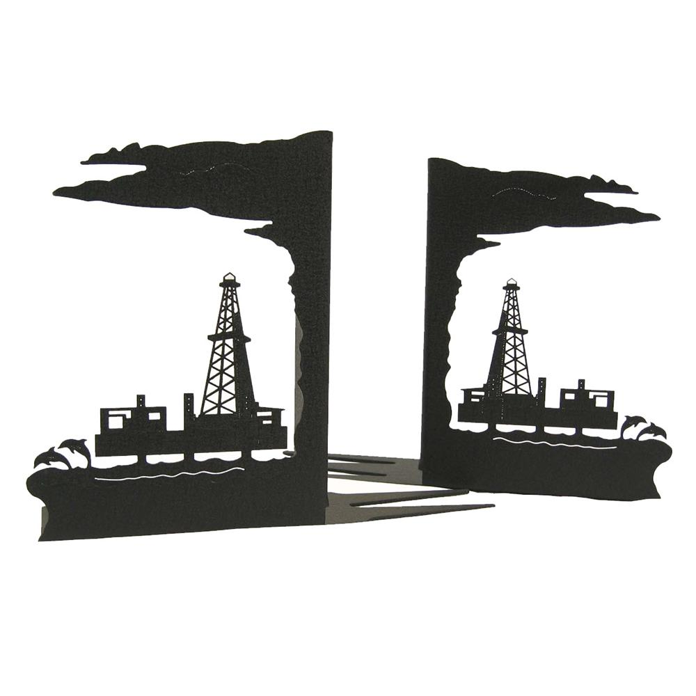 Offshore Oil Rig Bookends
