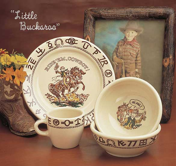 Little Buckaroo Cowboy Dinnerware
