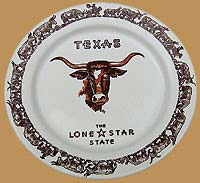 Texas Longhorn Dinner Plate Limited