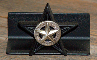 Star Concho Business Card Holder (Star w/Berries)