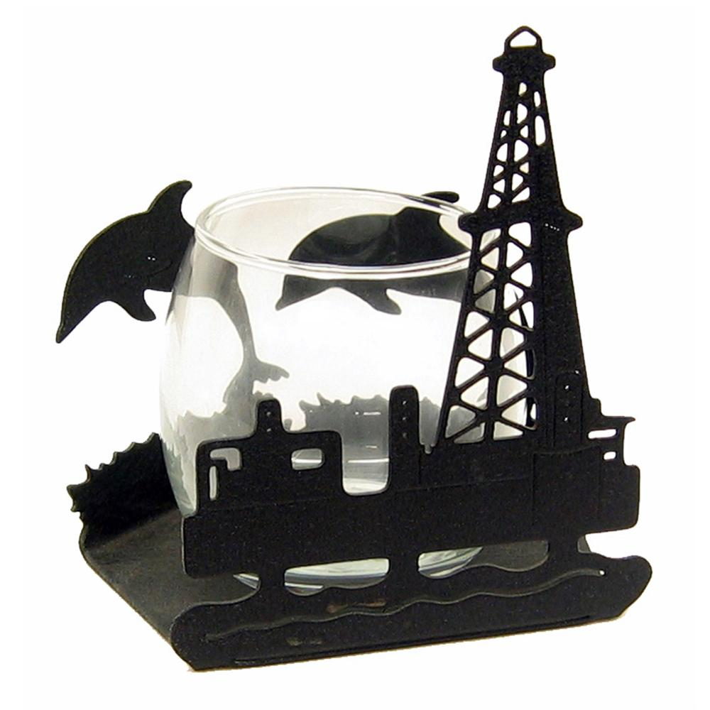 Offshore Oil Rig CandleWrap