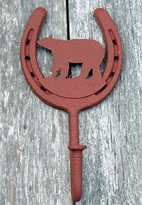 Bear- Penny Nail Hook (Lodge Collection)