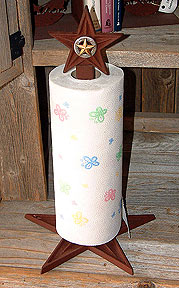 Standing Paper towel Holder w/ 3-D Star Gold ( Shown)