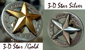 3-D Star Pull  -Silver    (Drawer Pull)