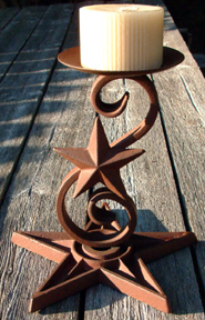 Southern Star w/Star & Scroll (Candle Holder)