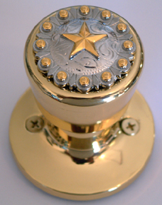 Star w/Gold Berries (Non-Lockable) Doorknob