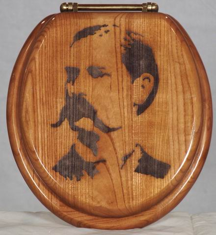 "Take Your Time, But Do It Quickly!" Wyatt Earp Toilet Seat