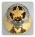 Gold Star w/Etching -Gold (Door Knob)  (Lockable) (SKU: KBL-462-G_S)