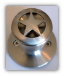 Ranger Star -Satin Silver Knob  (Non-Lockable) (SKU: KB-534-05)