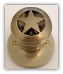 Ranger Star -Antique Brass Knob (Door Knob) (Non-Lockable)