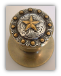 Star Berry - Antique brass Door Knob (Non -Lockable) (SKU: KB-797-AB)