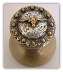 Steer Berry -Antique Brass Knob - (Lockable) (SKU: KBL-798-AB)