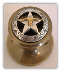 Engraved Boarder Star w/Steer (Antique Brass) Door Knob (Non-Lockable)Drawer Pull Shown (SKU: KB-803-AB)