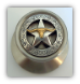 Engraved Boarded Star w/Steer Satin Silver ( Door Knob)  (Lockable)Drawer Pull shown (SKU: KBL-803-SS)
