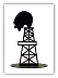 Oil Derrick Standing Silhouette (SKU: 1001-1)